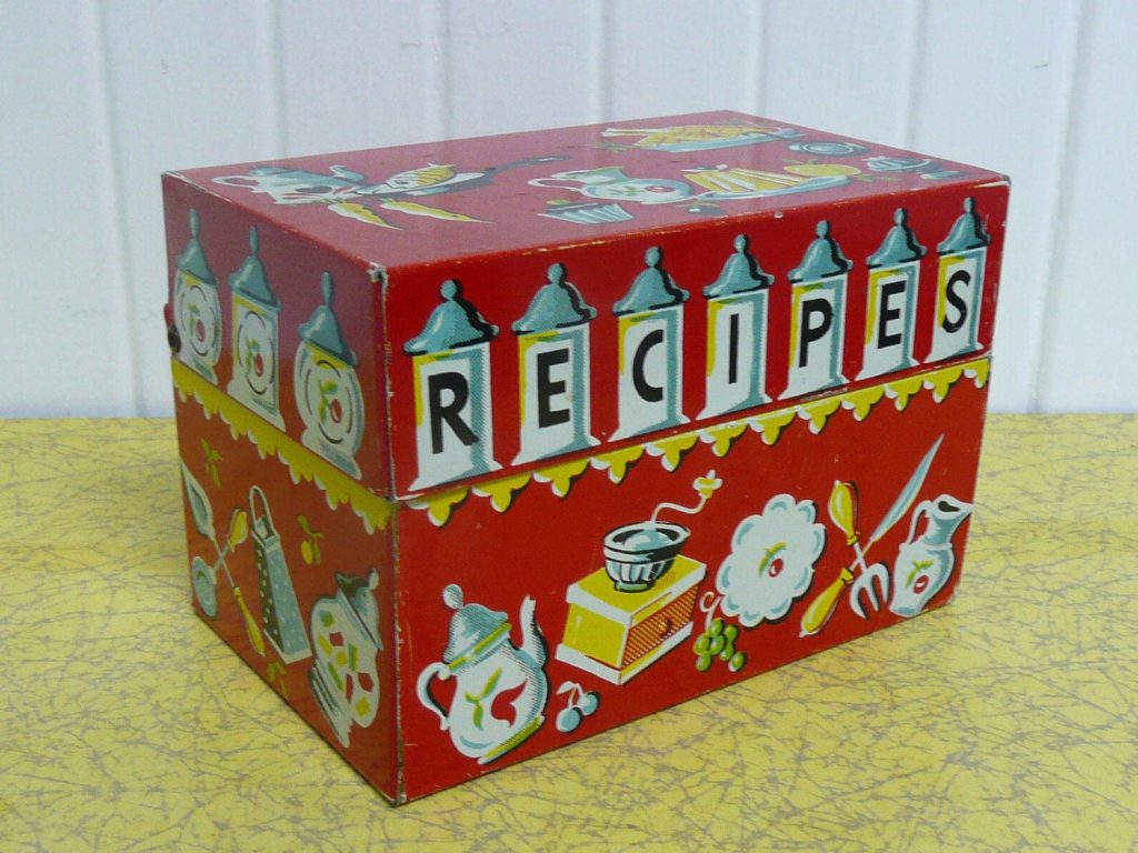 old time recipe box