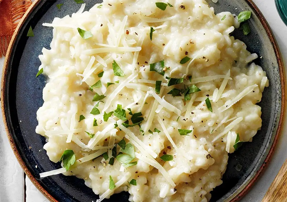 photo of parmesan risotto