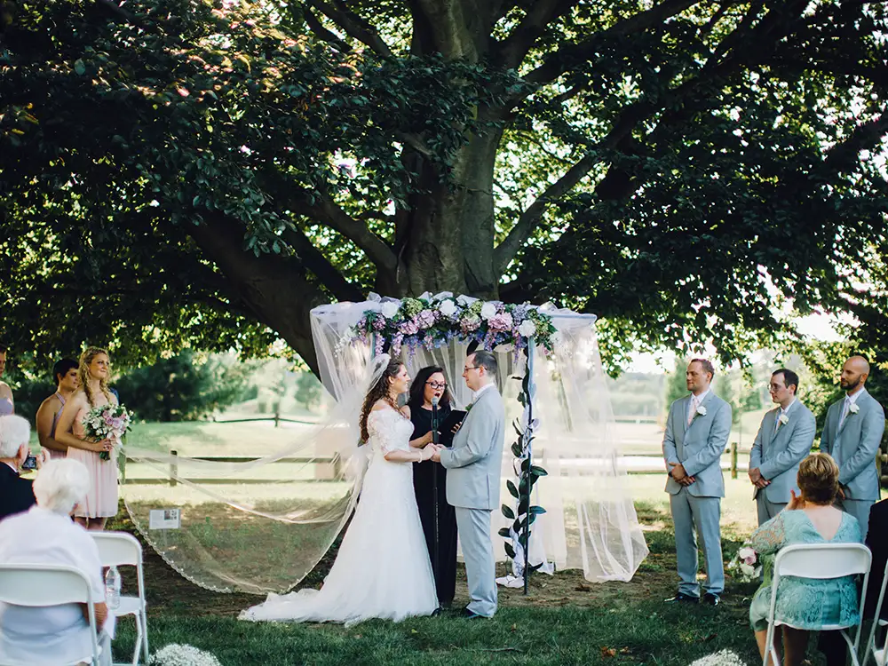 wedding ceremony outdoors