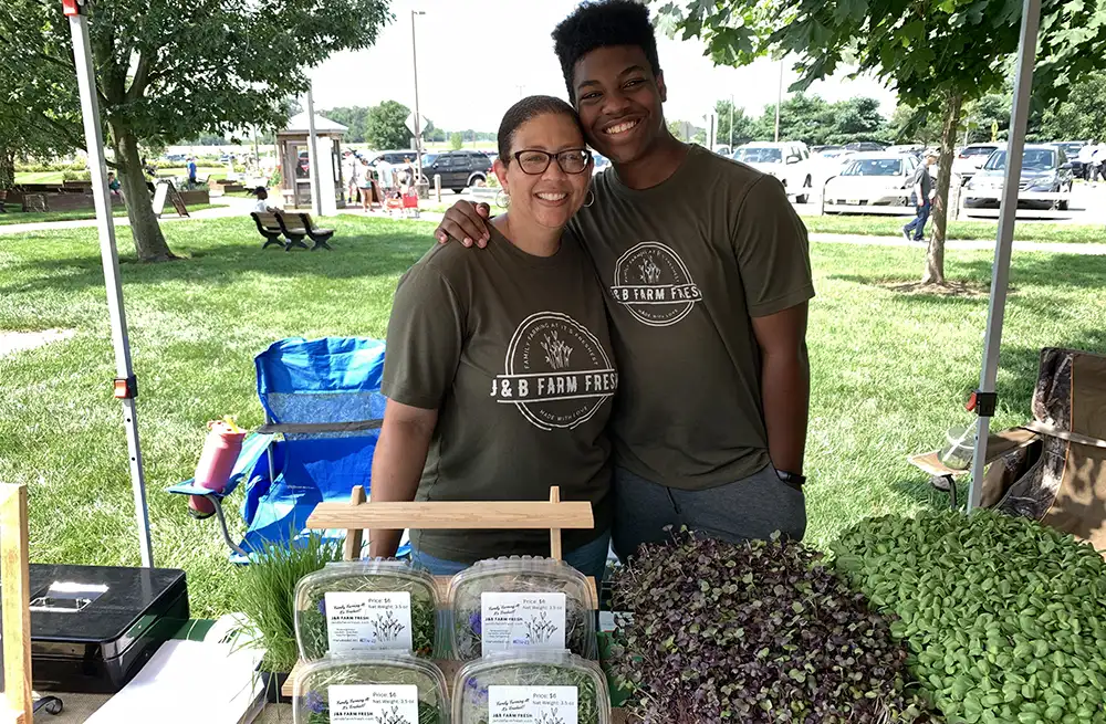 j&B farm fresh at market