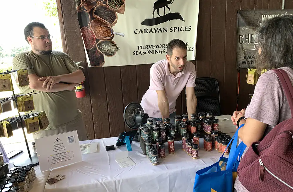 caravan spices at farmers market