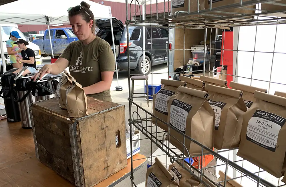 harvest coffee vendor