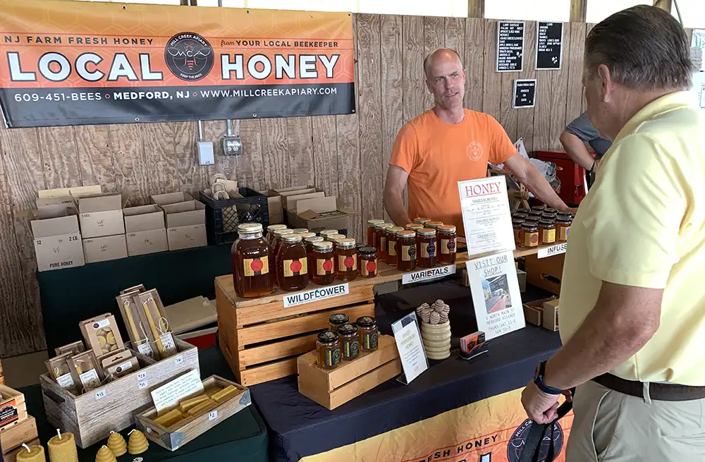 mill creek apiary at farmers market