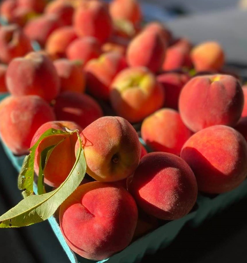 Peaches at the market