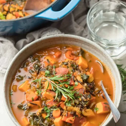 hearty wild rice vegetable soup