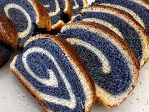 Blue Butterfly Pea Flower Sweet Bread