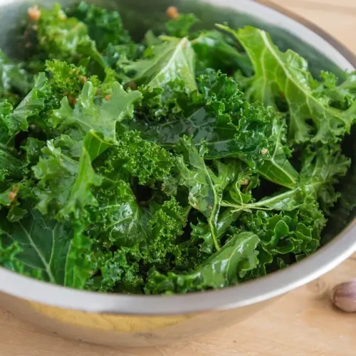 bowl of baby kale