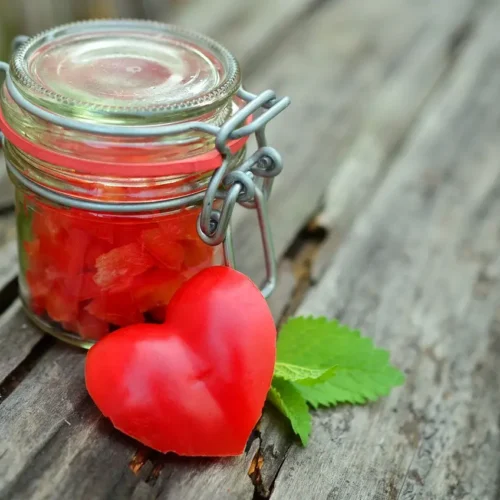 red peppers in a jar