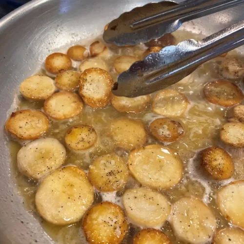 seared mushroom "scallops"