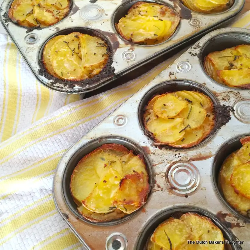 muffin tin potato stacks