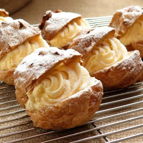 choux pastry cream puffs