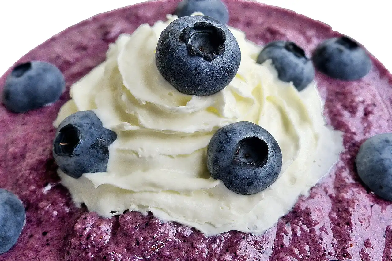 blueberry ricotta mousse