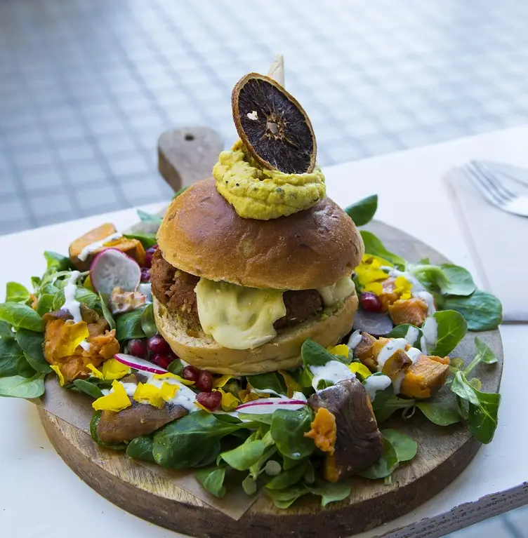 colorful vegan brunch