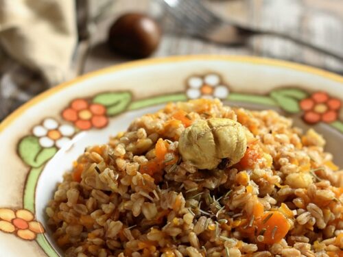 Farro Risotto with Mushroom Cashew Cream