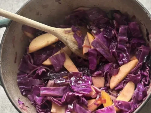 Red Cabbage with Apples (Traditional German Rotkohl)